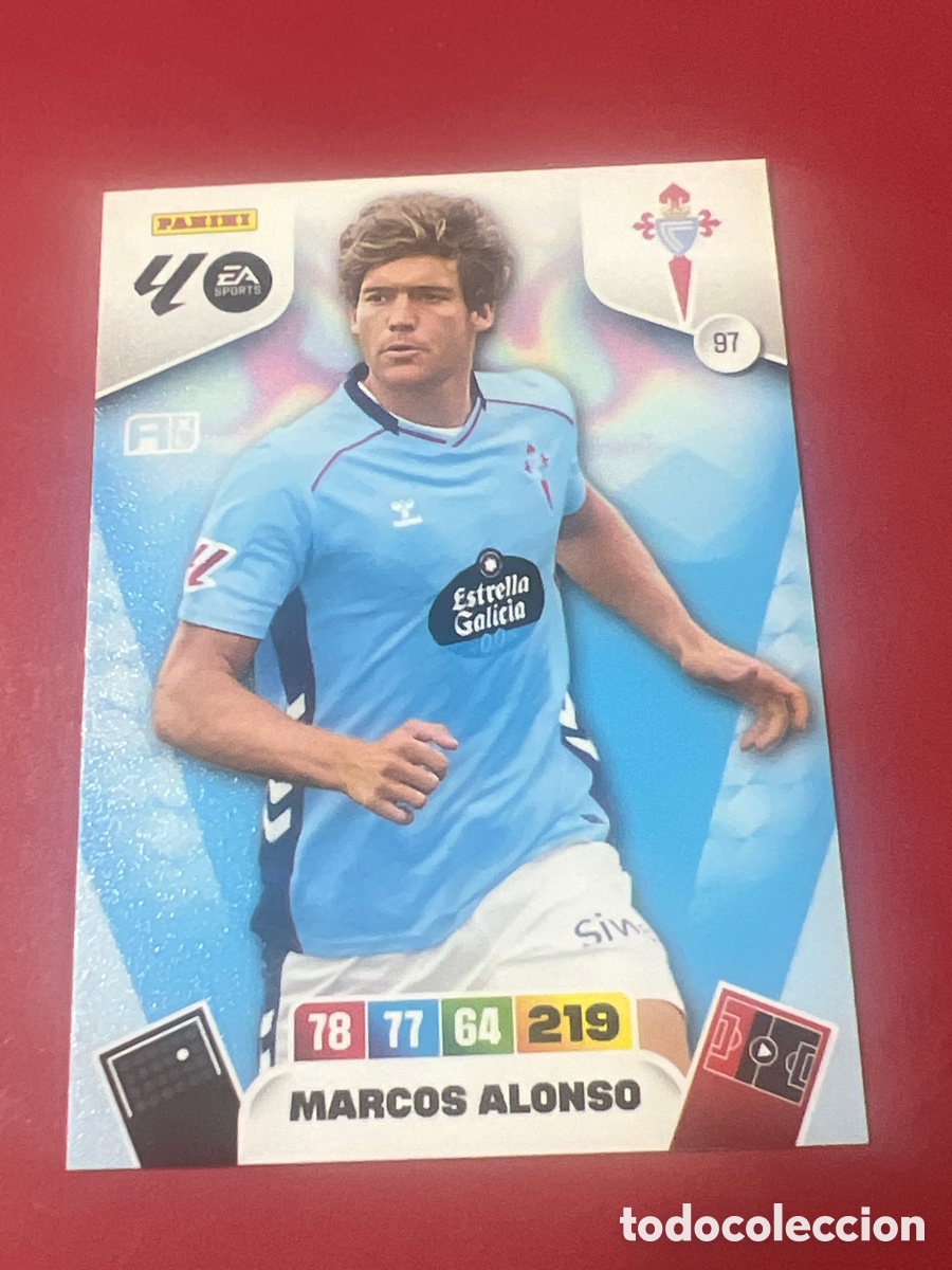 Cromos de Futebol: C2207. CARD ADRENALYN XL PANINI 2025-2026 25 26 REGULAR MARCOS ALONSO CELTA 97