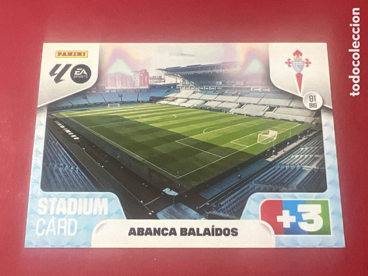 Fu&szlig;ball-Sticker: C2212. FICHA N&ordm; 91 BIS STADIUM - ADRENALYN 25 26 - PANINI 2025 - 26 - CROMO - REAL CELTA