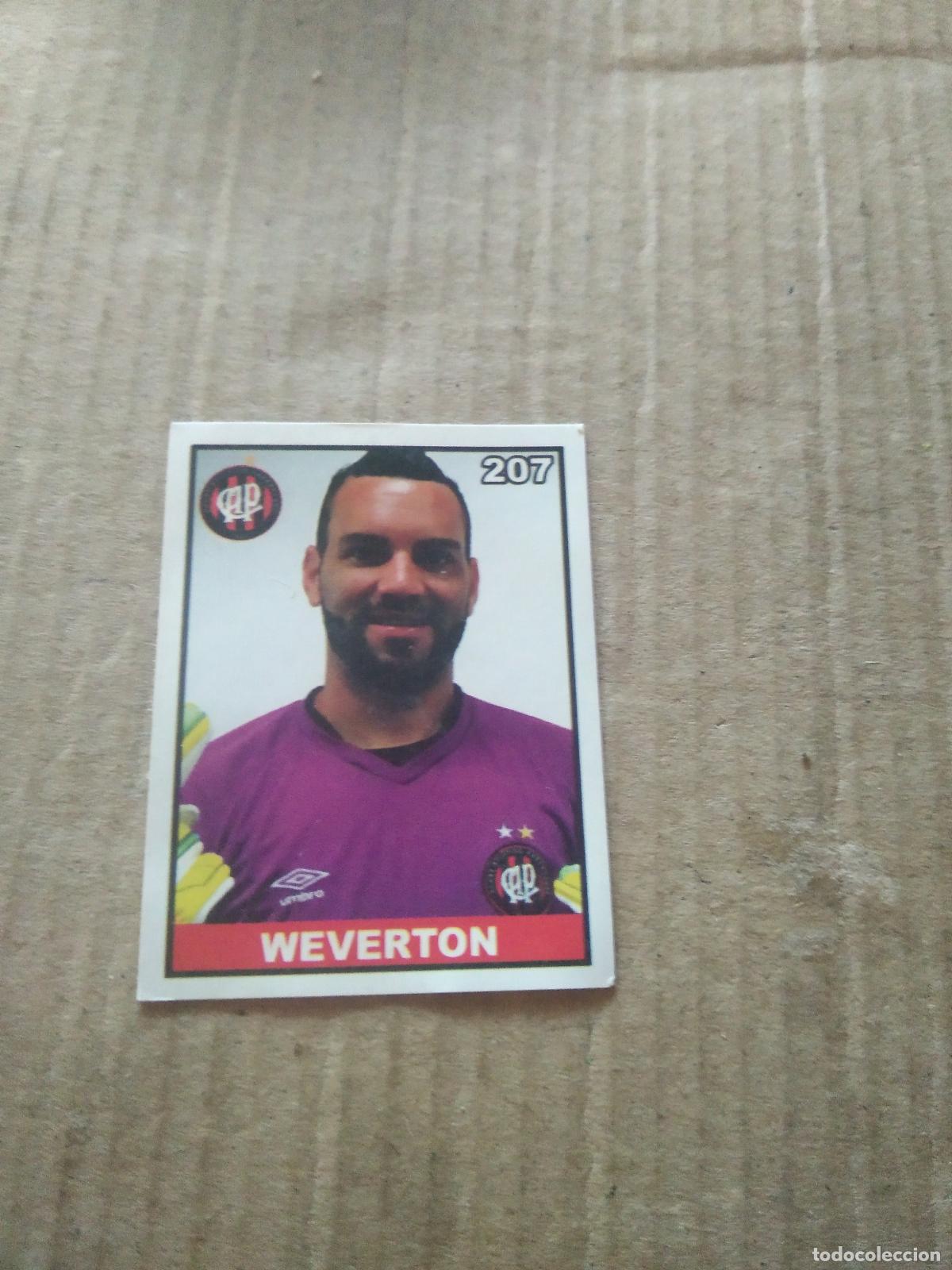 Cartes &agrave; collectionner de Football: 207 WEVERTON ATLETICO PARANAENSE CROMO FUTBOL LIGA BRASIL BRASILEIRAO