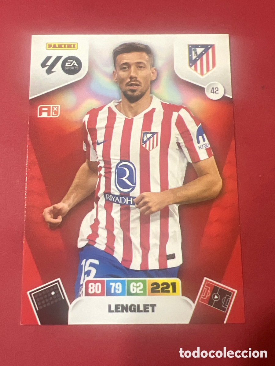 Cromos de f&uacute;tbol: C2219. FICHA N&ordm; 42 LENGLET - ADRENALYN 25 26 - PANINI 2025 - 26 - CROMO - ATLETICO DE MADRID