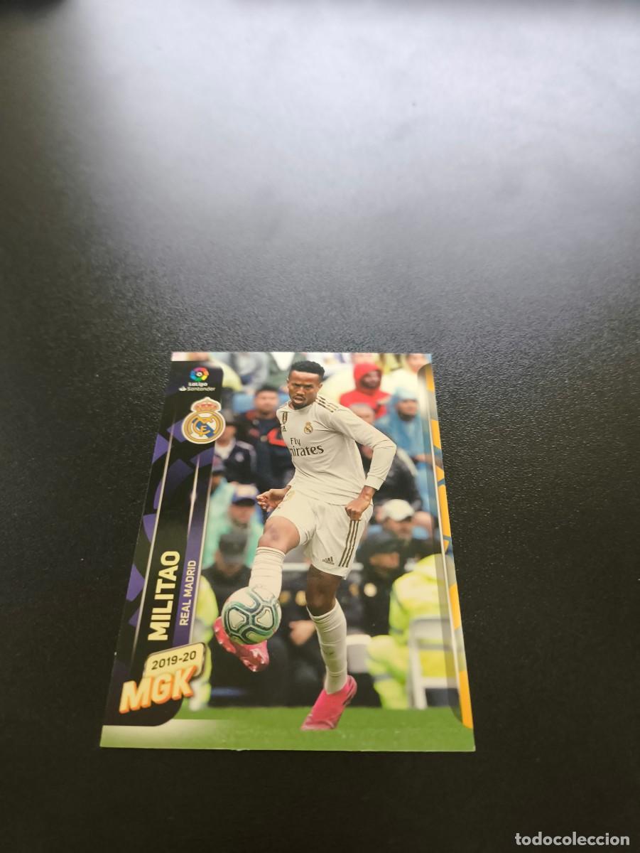 Cromos de f&uacute;tbol: 428 Eder Militao REAL MADRID NUEVO FICHAJE PANINI LIGA MECRACRACKS MGK 2019 2020 19 20 NO ESTE