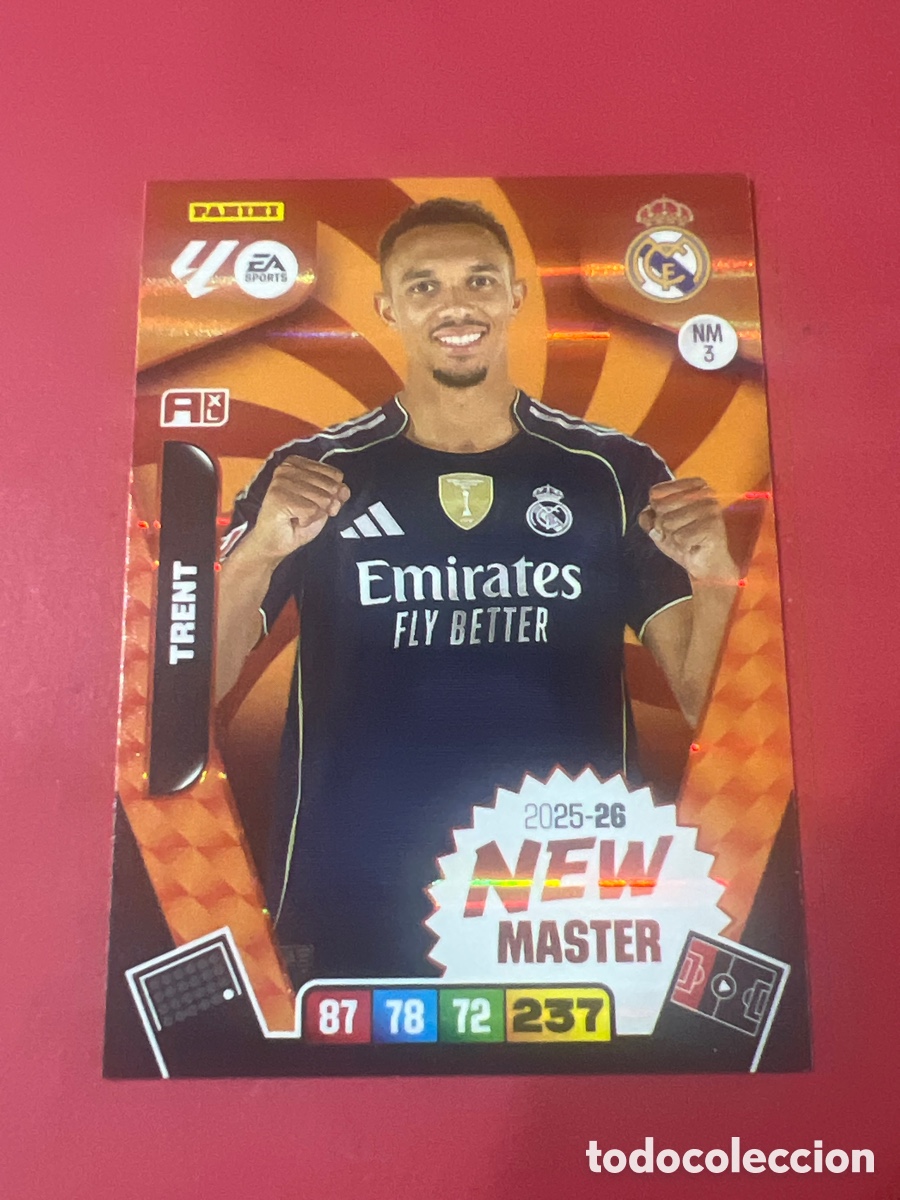 Figurine di Calcio: C2229. NM3 NEW MASTER TRENT REAL MADRID ADRENALYN LIGA 25 26 2025 2026 PANINI album