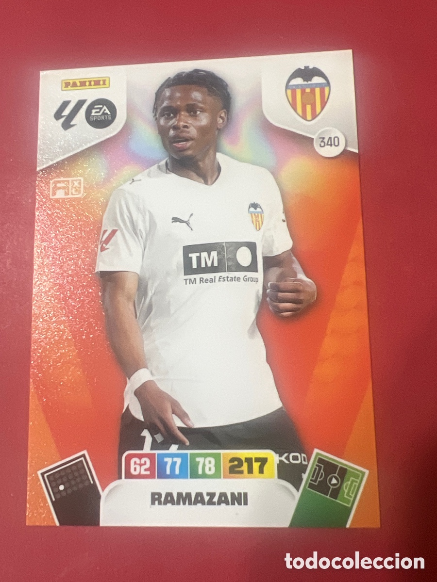 Figurine di Calcio: C2235. valencia ramazani 340 adrenalyn 2025 2026 25 26 trading card