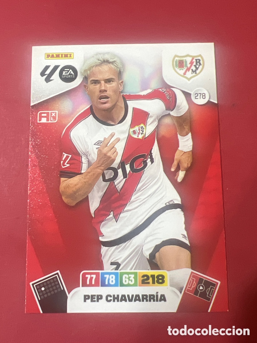 Figurine di Calcio: C2239. Cromo Adrenalyn XL. 2025 2026. 25 26. Pep Chava. Rayo Vallecano. N &ordm; 278