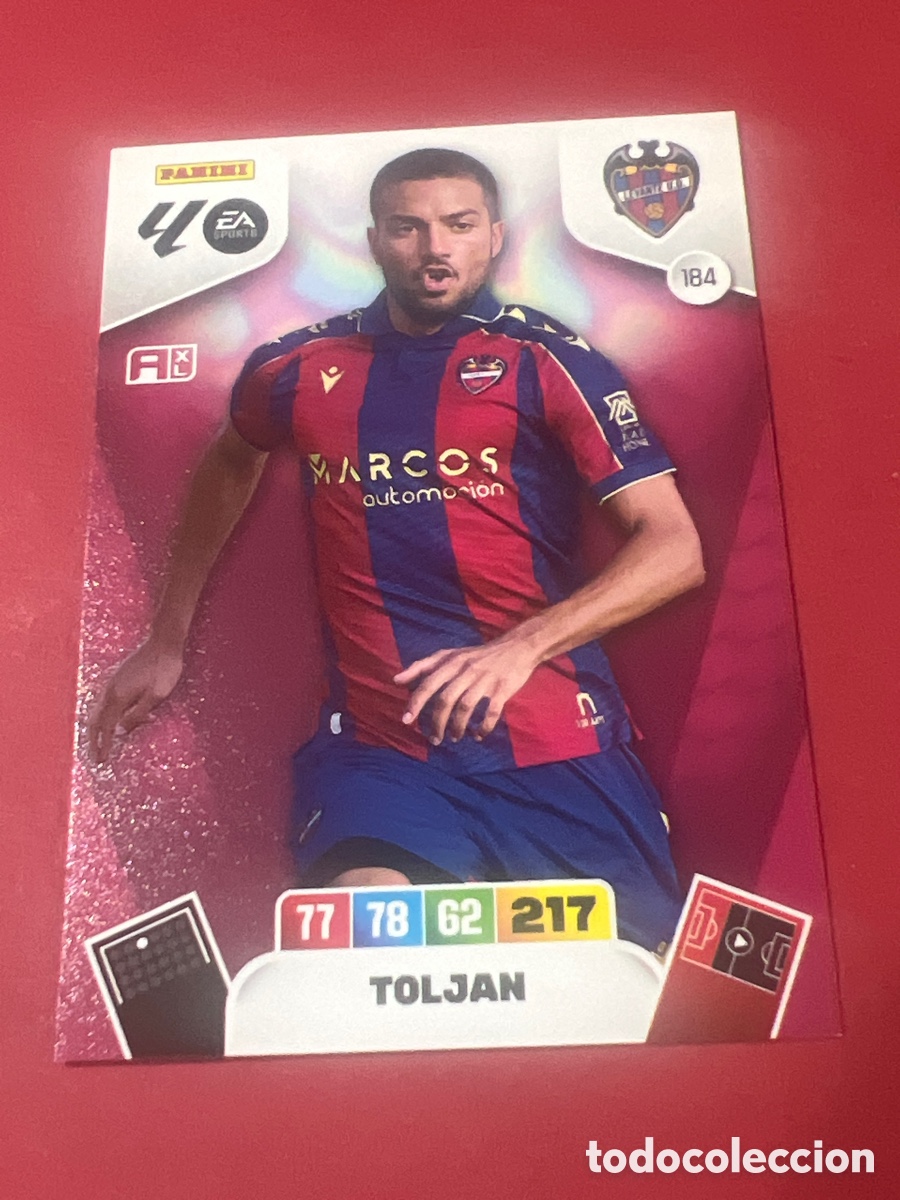 Cromos de f&uacute;tbol: C2251. 184 TOLJAN DEL LEVANTE 25 26 ADRENALYN XL 2025 2026