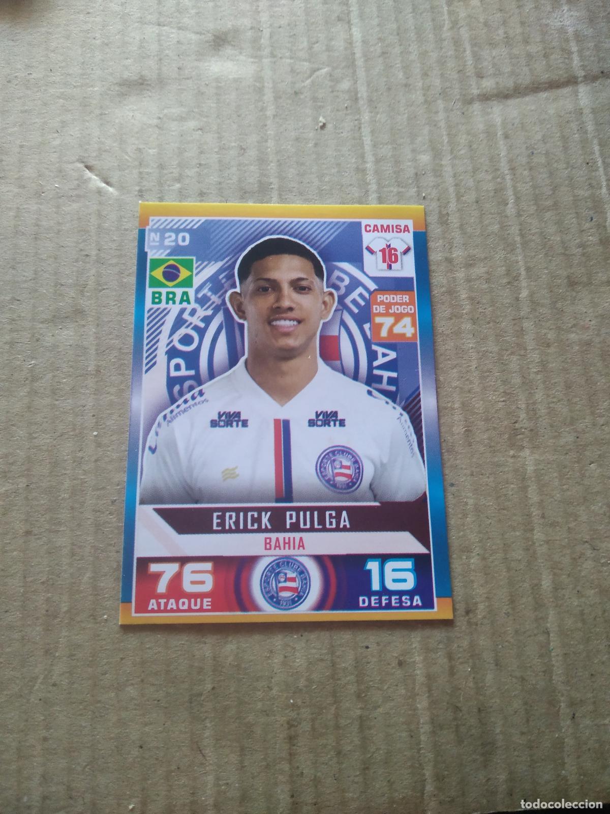 Cromos de f&uacute;tbol: 20 ERICK PULGA BAHIA CROMO FUTBOL LIGA BRASIL BRASILEIRAO 2025 CARD GAME