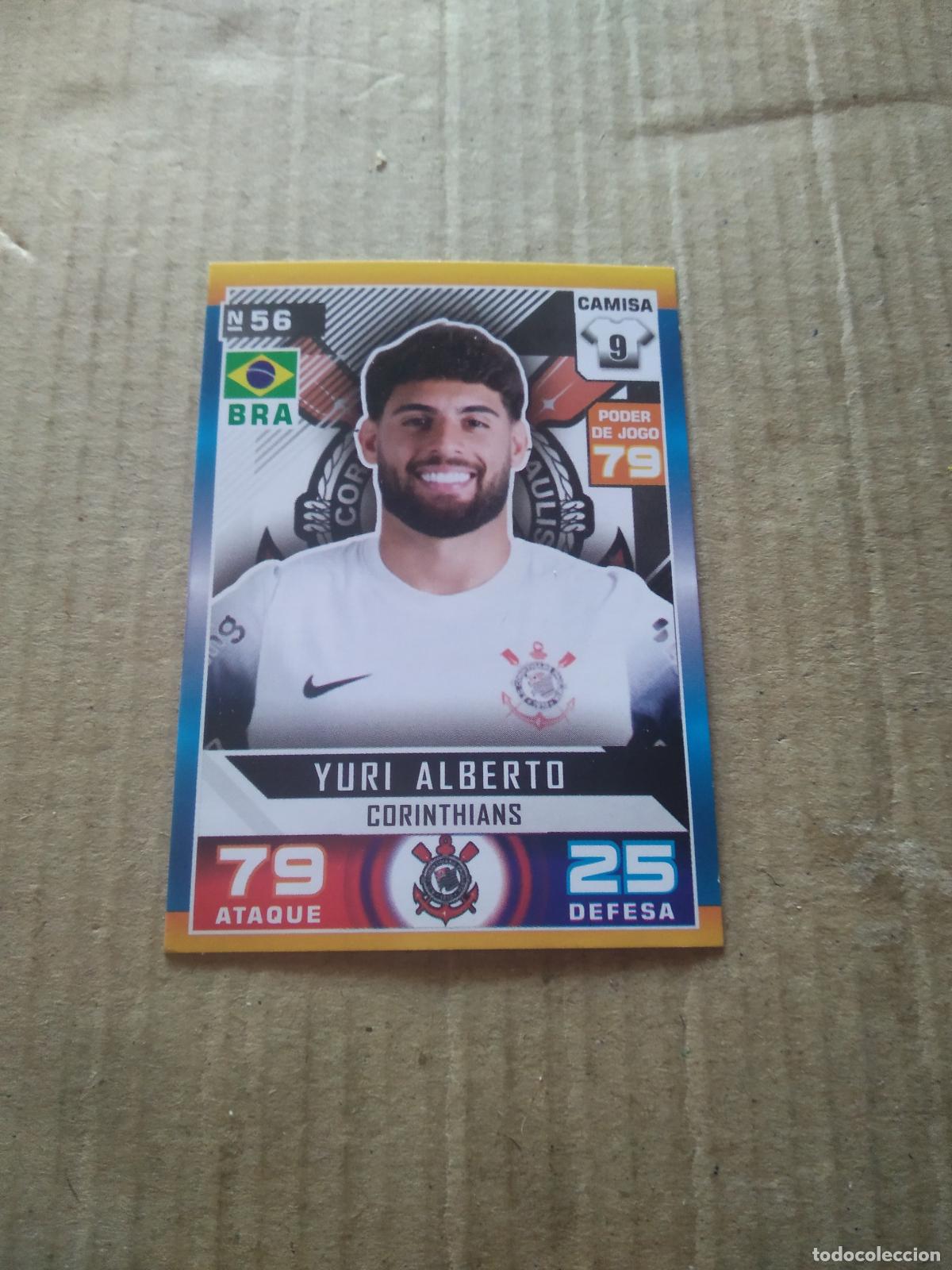 Cromos de f&uacute;tbol: 56 YURI ALBERTO CORINTHIANS CROMO FUTBOL LIGA BRASIL BRASILEIRAO 2025 CARD GAME