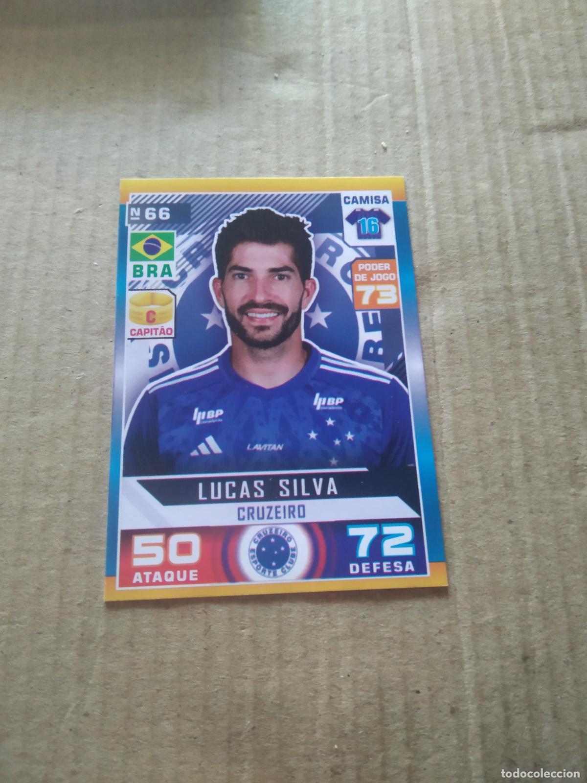 Cromos de f&uacute;tbol: 66 LUCAS SILVA CRUZEIRO CROMO FUTBOL LIGA BRASIL BRASILEIRAO 2025 CARD GAME