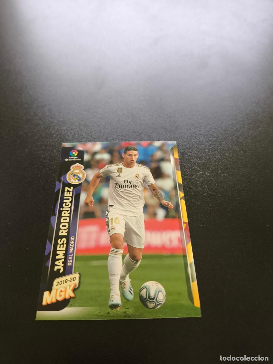 Cromos de f&uacute;tbol: 476 James Rodriguez REAL MADRID NUEVO FICHAJE PANINI LIGA MECRACRACKS MGK 2019 2020 19 20 NO ESTE