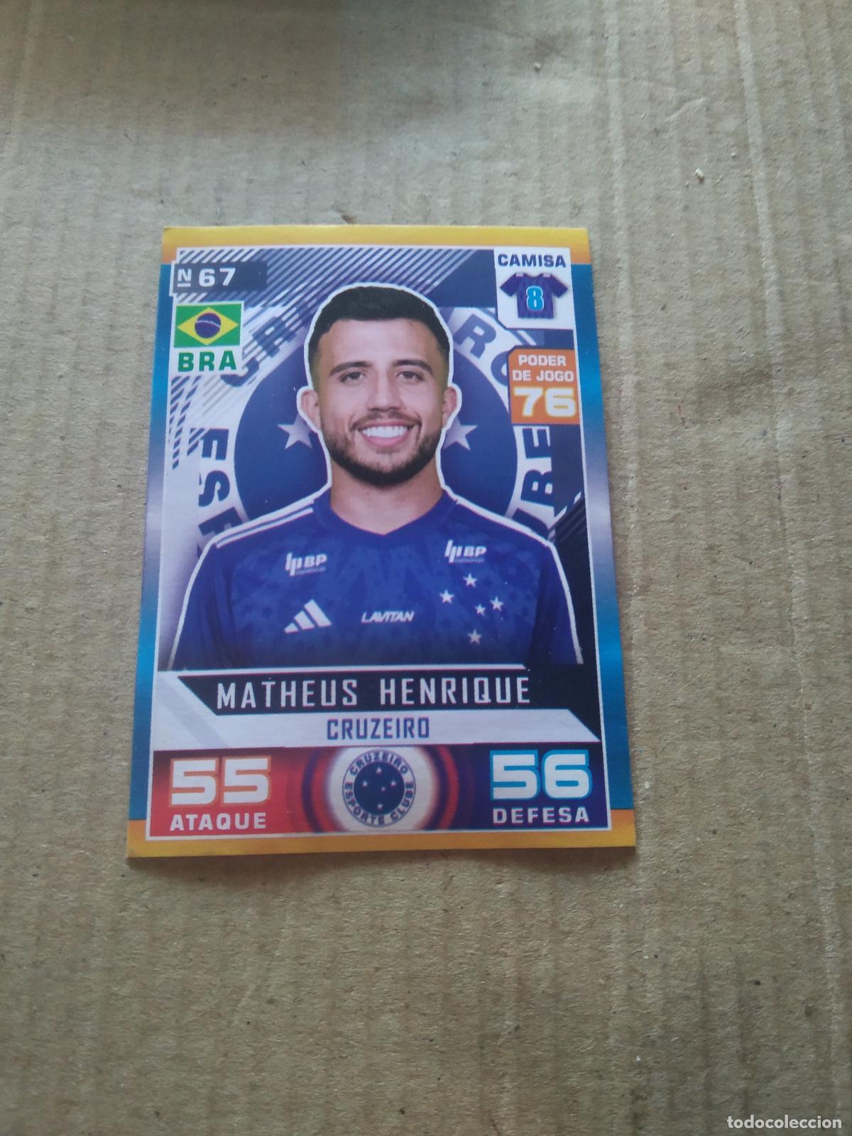 Cromos de f&uacute;tbol: 67 MATHEUS HENRIQUE CRUZEIRO CROMO FUTBOL LIGA BRASIL BRASILEIRAO 2025 CARD GAME