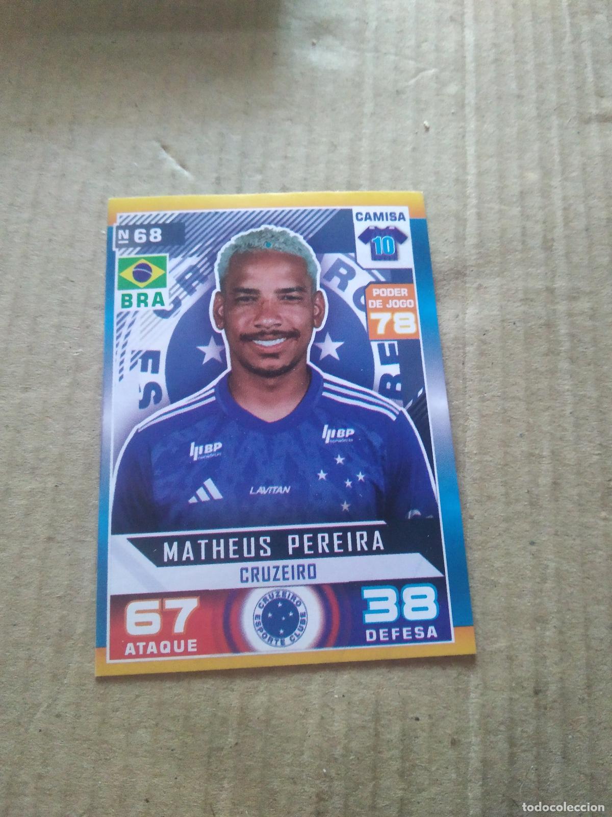 Cromos de f&uacute;tbol: 68 MATHEUS PEREIRA CRUZEIRO CROMO FUTBOL LIGA BRASIL BRASILEIRAO 2025 CARD GAME