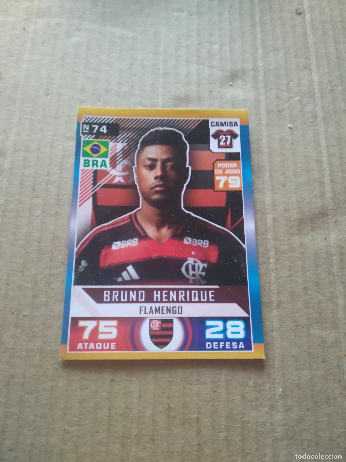 Cromos de f&uacute;tbol: 74 BRUNO HENRIQUE FLAMENGO CROMO FUTBOL LIGA BRASIL BRASILEIRAO 2025 CARD GAME