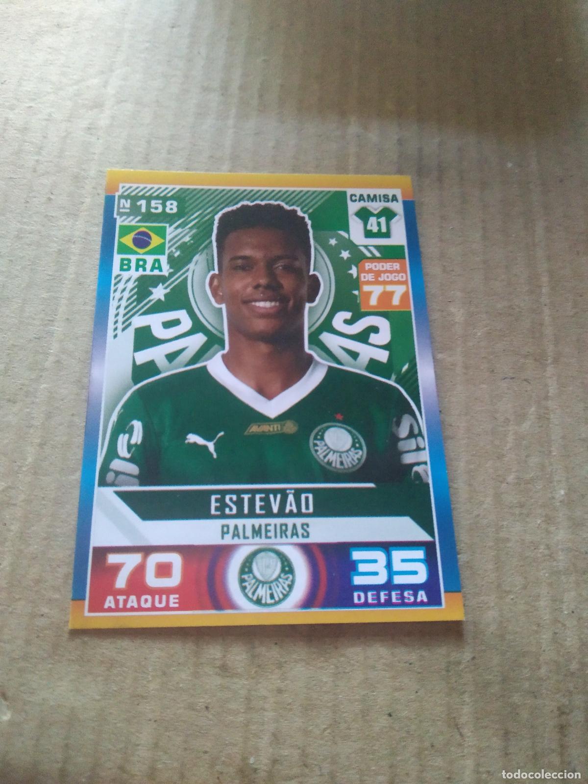 Cromos de f&uacute;tbol: 158 ESTEVAO PALMEIRAS CROMO FUTBOL LIGA BRASIL BRASILEIRAO 2025 CARD GAME