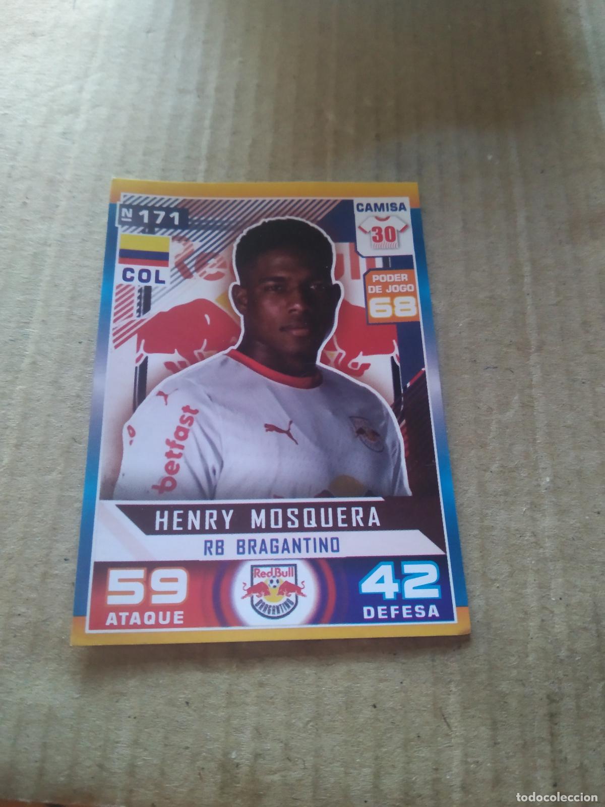 Cromos de f&uacute;tbol: 171 HENRY MOSQUERA CROMO FUTBOL LIGA BRASIL BRASILEIRAO 2025 CARD GAME