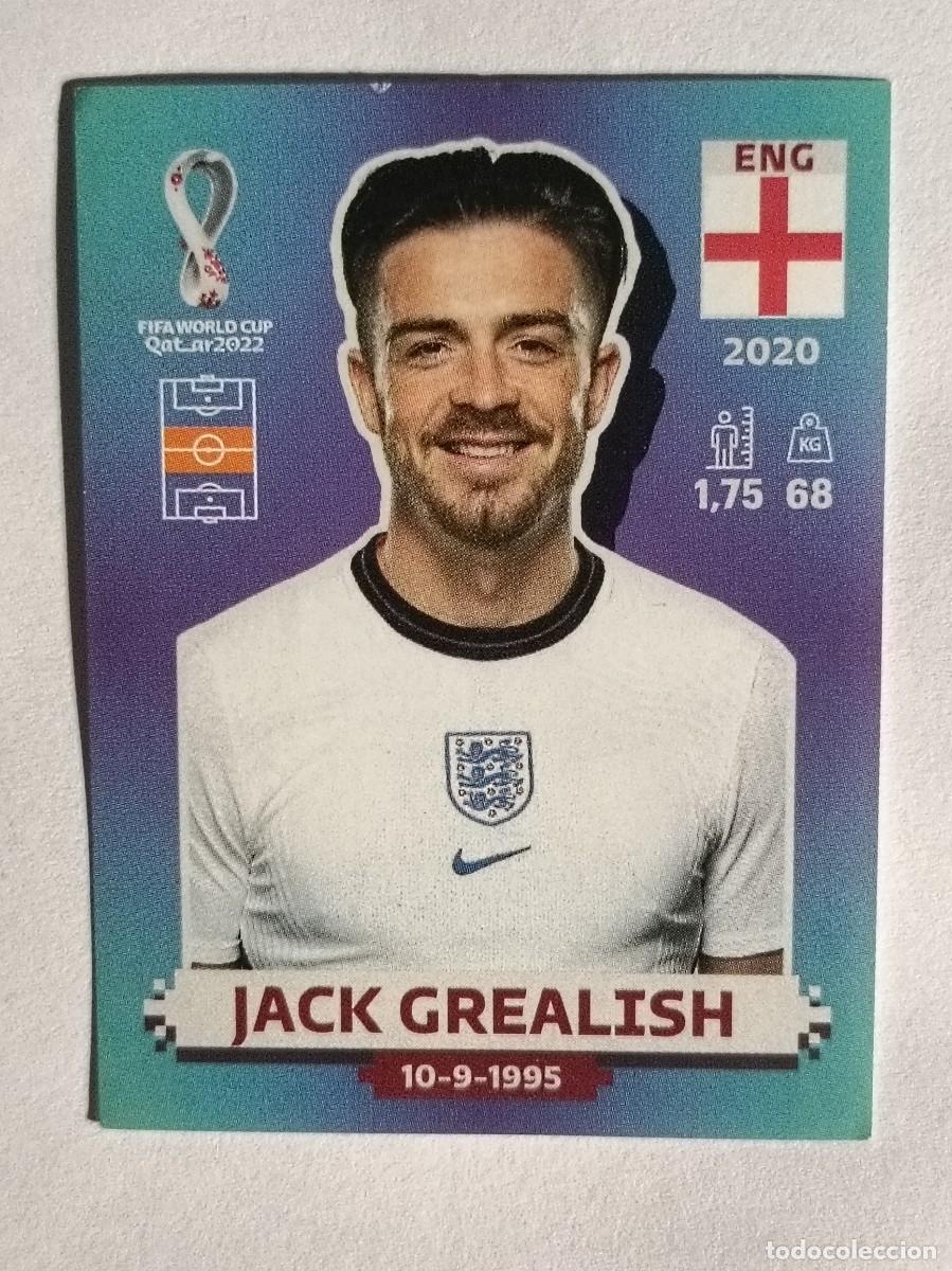 Cromos de f&uacute;tbol: #ENG 12 JACK GREALISH (INGLATERRA) MUNDIAL QATAR 2022 PANINI