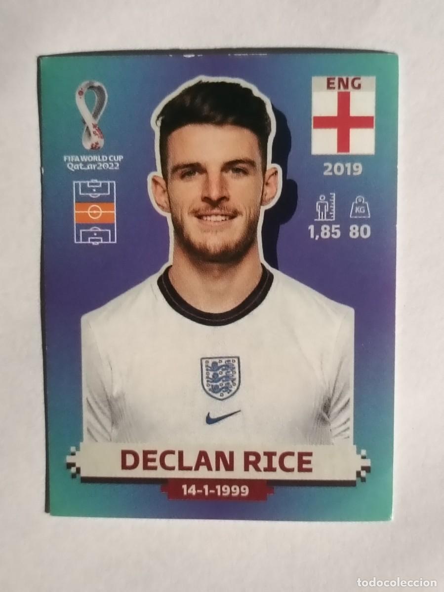Cromos de f&uacute;tbol: #ENG 16 DECLAN RICE (INGLATERRA) MUNDIAL QATAR 2022 PANINI