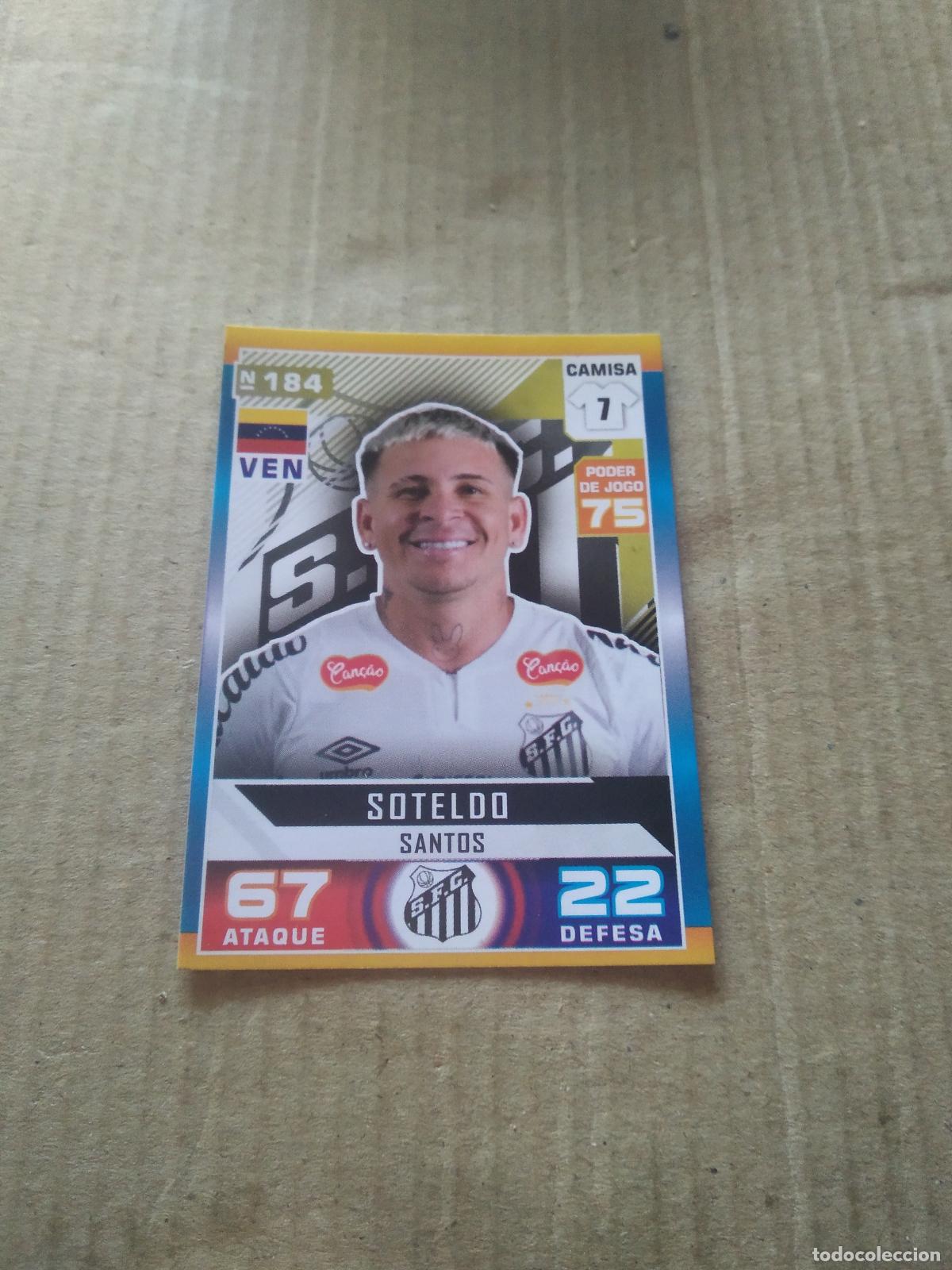 Cromos de f&uacute;tbol: 184 SOTELDO SANTOS CROMO FUTBOL LIGA BRASIL BRASILEIRAO 2025 CARD GAME