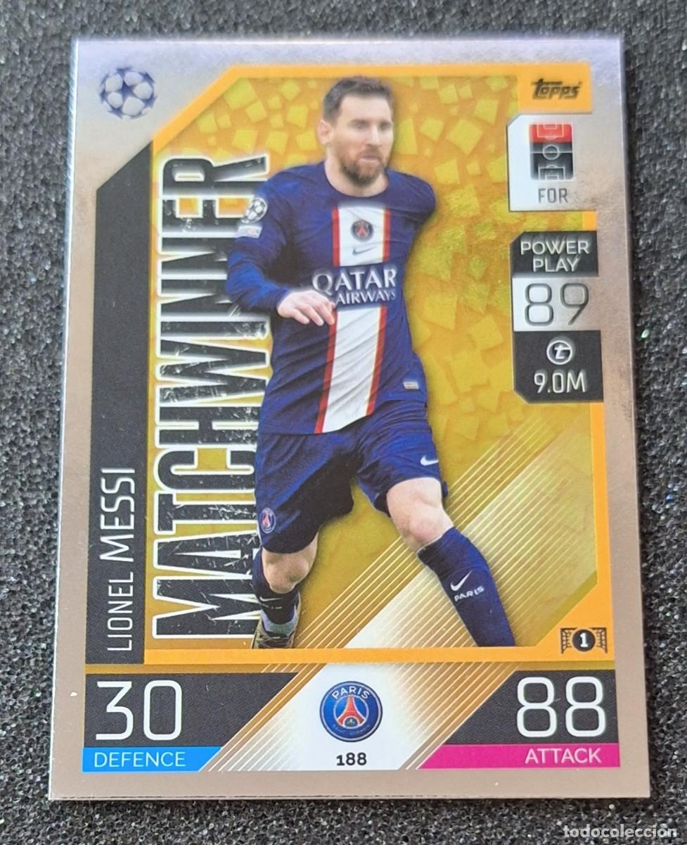 Cartes &agrave; collectionner de Football: Lionel Messi Paris Saint-Germain PSG Topps Match Attax Soccer Matchwinner