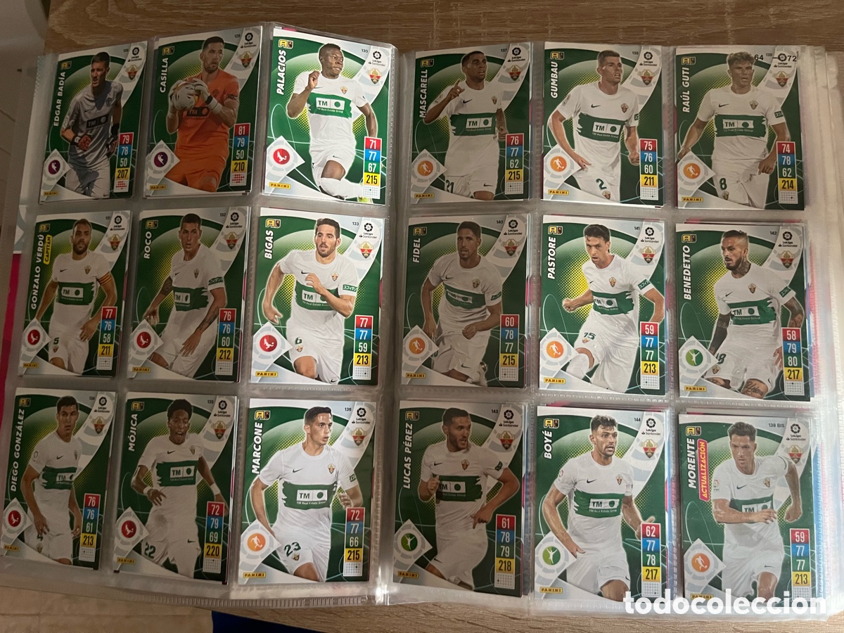Cromos de f&uacute;tbol: ELCHE CF ADRENALYN 2021 2022 21 22 LOTE EQUIPO TEAM B&Aacute;SICO COMPLETO
