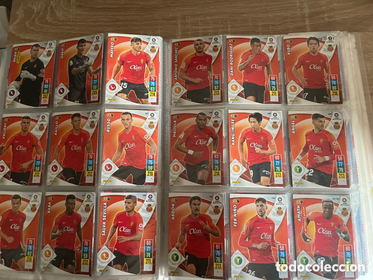Cromos de f&uacute;tbol: MALLORCA ADRENALYN 2021 2022 21 22 LOTE EQUIPO TEAM B&Aacute;SICO COMPLETO