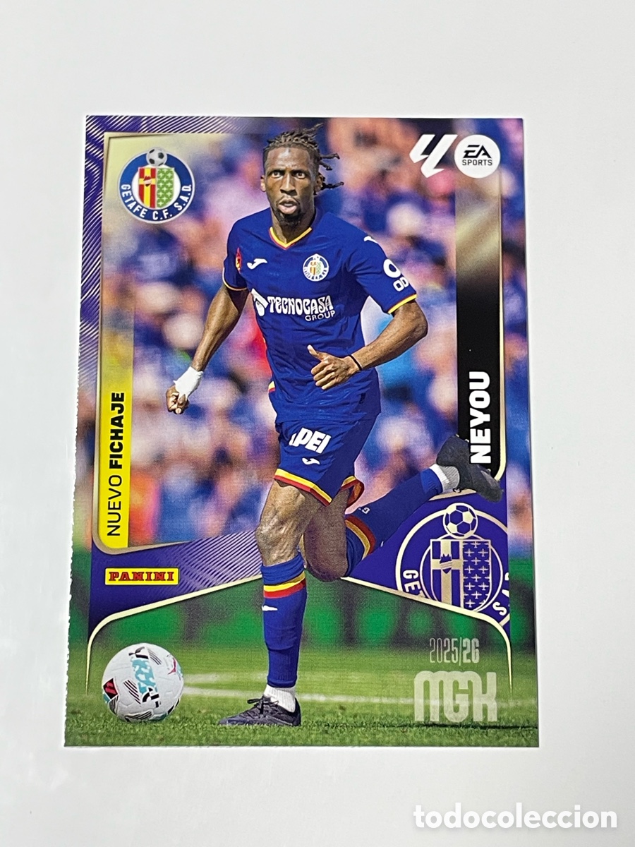 Cromos de f&uacute;tbol: Yvan Neyou Getafe Panini Megacracks 2025/26 #495 Nuevo fichaje.