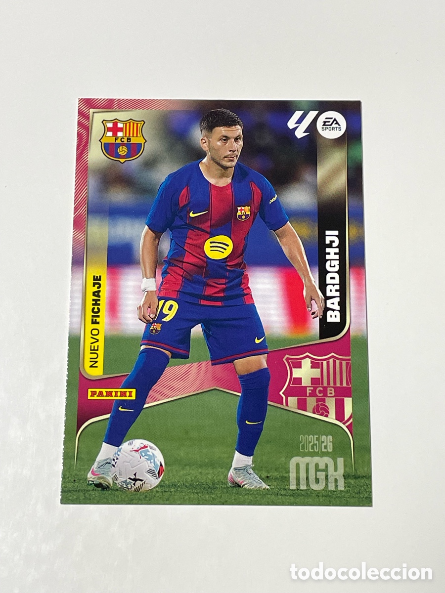 Cromos de f&uacute;tbol: Roony Bargghji F. C. Barcelona Panini Megacracks 2025/26 #456 Nuevo fichaje.