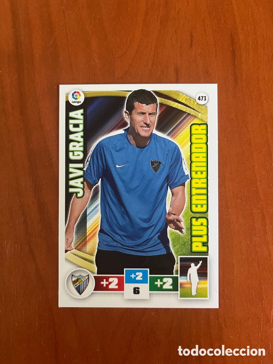 Cromos de f&uacute;tbol: PLUS ENTRENADOR JAVI GRACIA 473 M&Aacute;LAGA C F ADRENALYN XL 2015 2016 15 16 PANINI LIGA