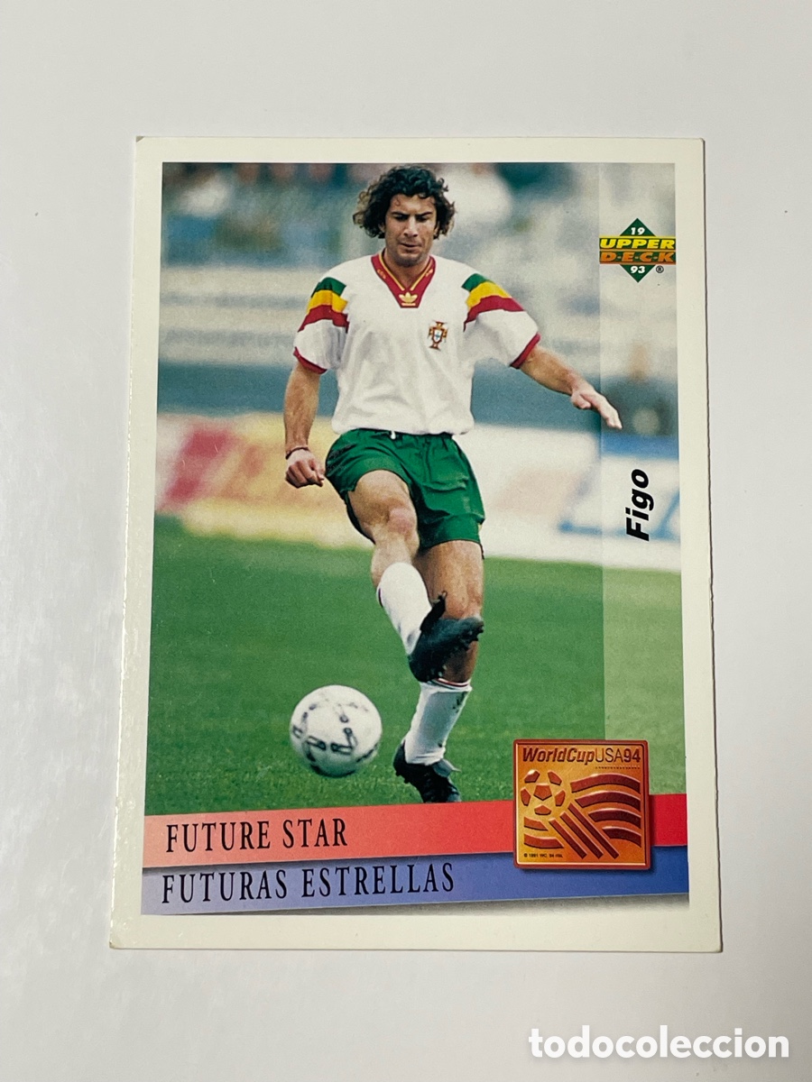 Cromos de f&uacute;tbol: Luis Figo Portugal Upper Deck World Cup USA &lsquo;94 #137 Future stars