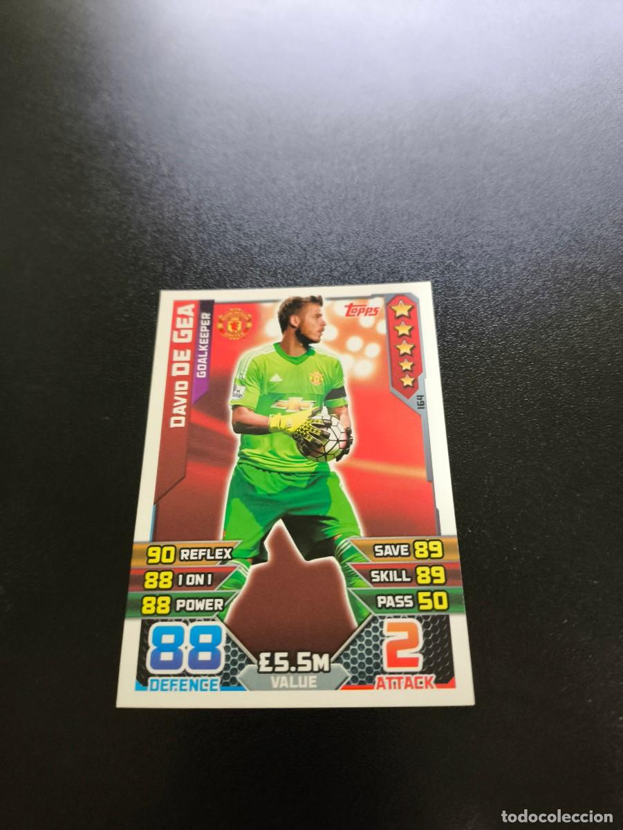 Cromos de f&uacute;tbol: 164 David De Gea Manchester United Topps English Premier League 2015 2016 no panini liga atletico