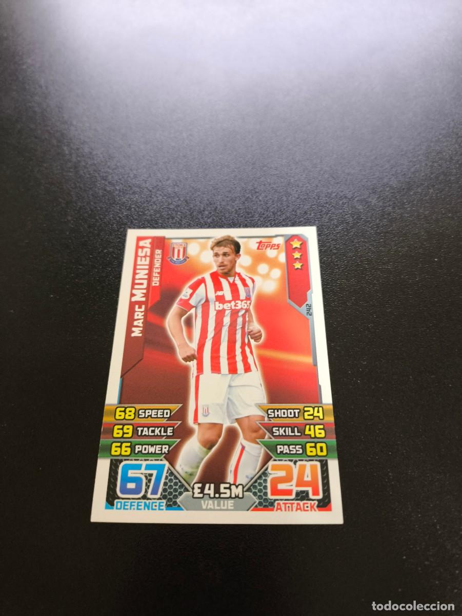 Cromos de f&uacute;tbol: 242 Marc Muniesa Stoke city Topps English Premier League 2015 2016 no panini liga barcelona