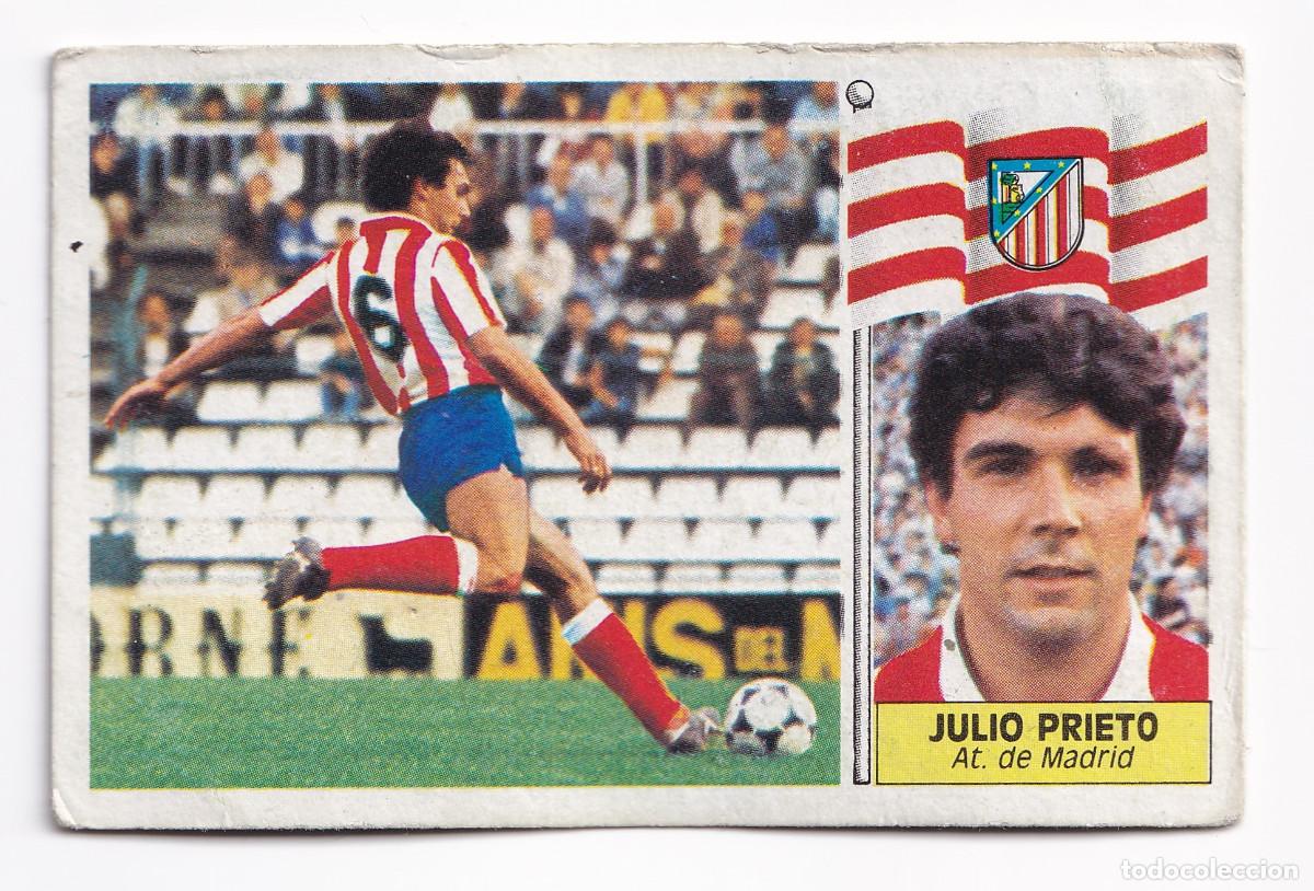Cromos de f&uacute;tbol: Cromo f&uacute;tbol Julio Prieto Atl&eacute;tico Madrid 1986 1987 Ediciones Este