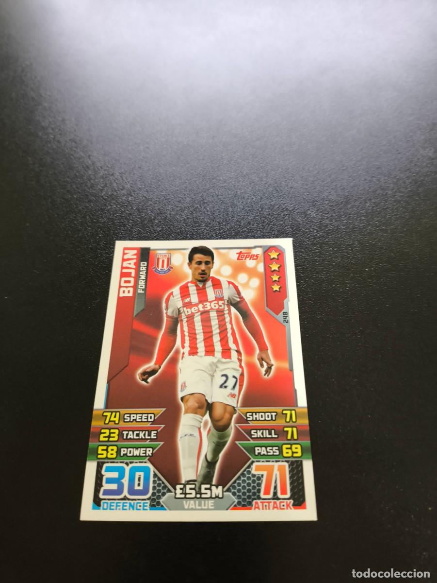 Cromos de f&uacute;tbol: 248 Bojan Krkic Stoke city Topps English Premier League 2015 2016 no panini liga barcelona