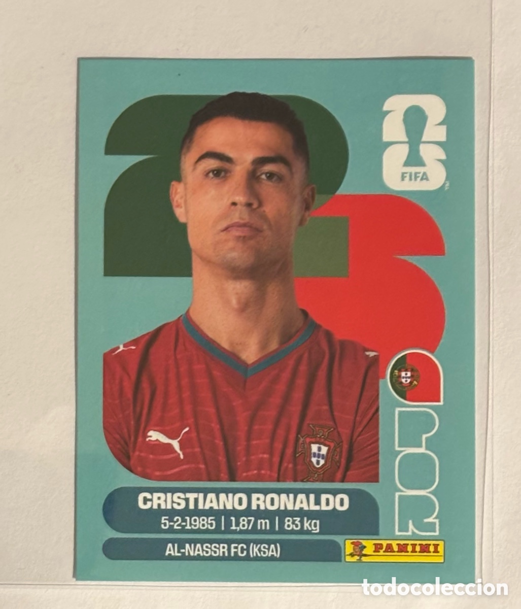 Cromos de f&uacute;tbol: CRISTIANO RONALDO (PORTUGAL). CROMO STICKER PANINI FIFA WORLD CUP 2026. #POR15.