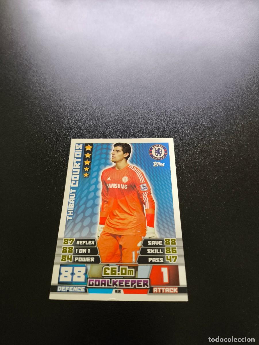 Cromos de f&uacute;tbol: 56 Courtois ChelseaTopps English Premier League 2014 2015 no panini liga este Real madrid