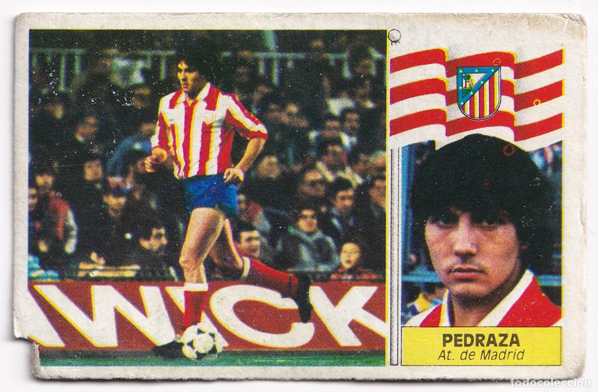 Cromos de f&uacute;tbol: Cromo f&uacute;tbol Pedraza Atl&eacute;tico Madrid 1986 1987 Ediciones Este