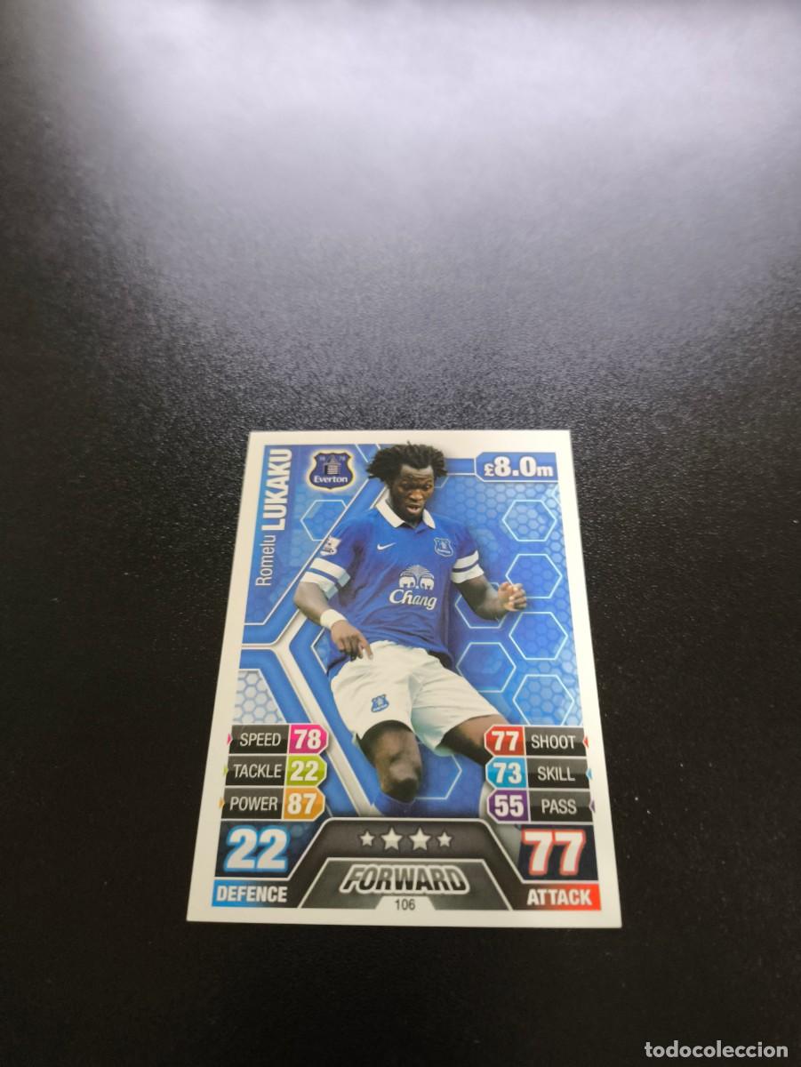 Cromos de f&uacute;tbol: 108 Romelu Lukaku everton Topps English Premier League 2013 2014 no panini liga este Belgium
