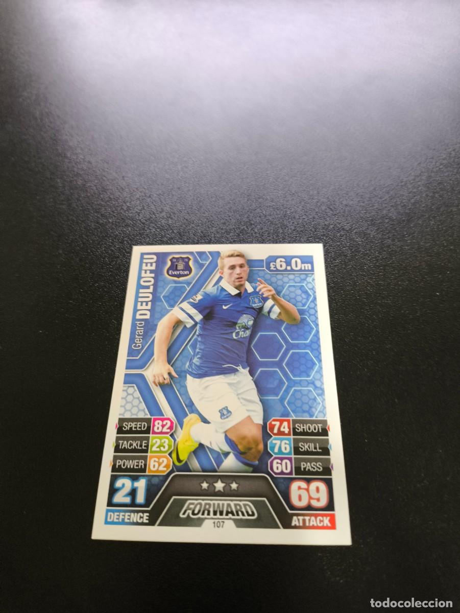 Cartes &agrave; collectionner de Football: 107 Gerard Deulofeu everton Topps English Premier League 2013 2014 no panini liga este Barcelona