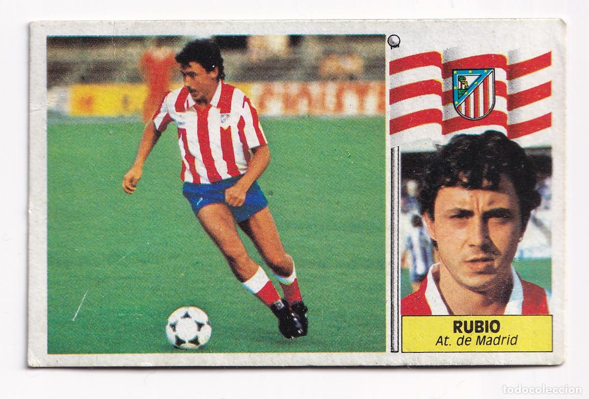 Cartes &agrave; collectionner de Football: Cromo f&uacute;tbol Rubio Atl&eacute;tico Madrid 1986 1987 Ediciones Este