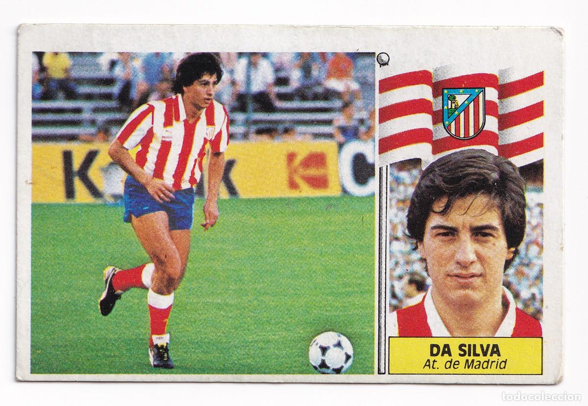 Cromos de f&uacute;tbol: Cromo f&uacute;tbol da Silva Atl&eacute;tico Madrid 1986 1987 Ediciones Este