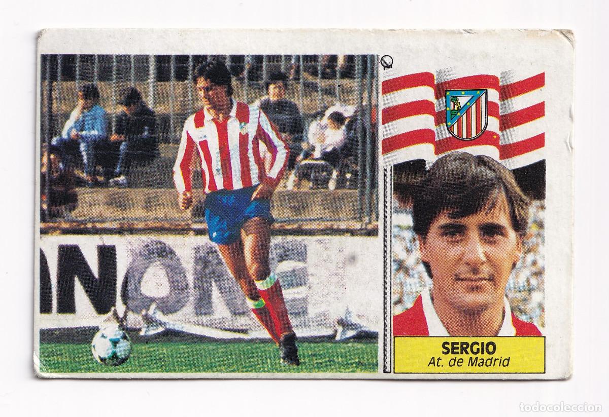 Cromos de f&uacute;tbol: Cromo f&uacute;tbol Sergio Atl&eacute;tico Madrid 1986 1987 Ediciones Este
