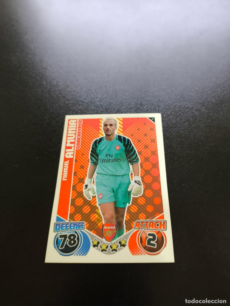 Cromos de f&uacute;tbol: 1 Manuel Almunia Arsenal Topps English Premier League 2010 2011 no panini liga este