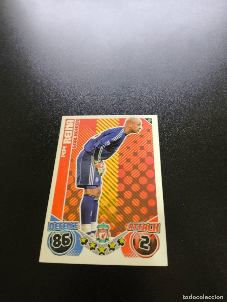 Cromos de f&uacute;tbol: 163 Pepe Reina Liverpool Topps English Premier League 2010 2011 no panini liga este Barcelona