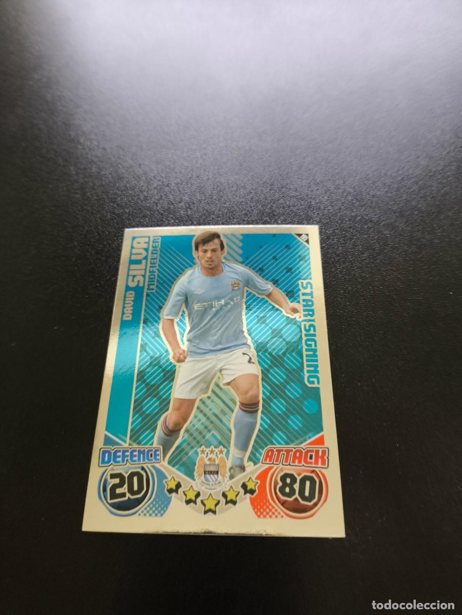 Cromos de f&uacute;tbol: 195 David Silva manchester Topps English Premier League 2010 2011 no panini liga este Valencia