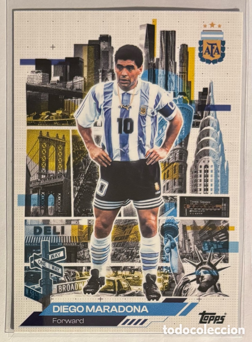 Cromos de f&uacute;tbol: DIEGO MARADONA (ARGENTINA). CARTA AFA IN THE APPLE TOPPS AFA ARGENTINA TEAM SET 2026. #42.