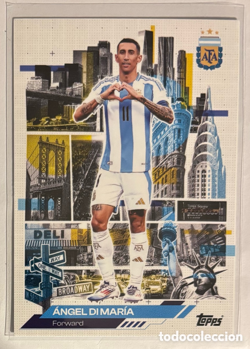 Cromos de f&uacute;tbol: &Aacute;NGEL DIMARIA (ARGENTINA). CARTA AFA IN THE APPLE TOPPS AFA ARGENTINA TEAM SET 2026. #43.