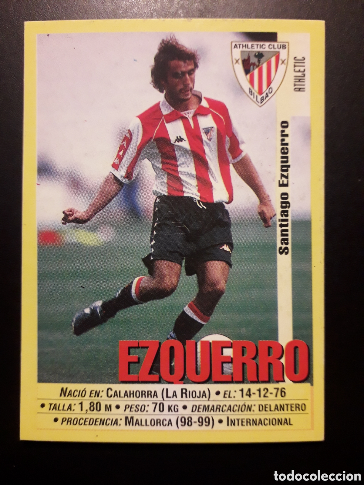 Cromos de f&uacute;tbol: JOS&Eacute; MARI ATHLETIC DE BILBAO PANINI LIGA 1999-2000 99 00 N&deg; 145 SIN PEGAR. PEDIDO M&Iacute;NIMO 3&euro;