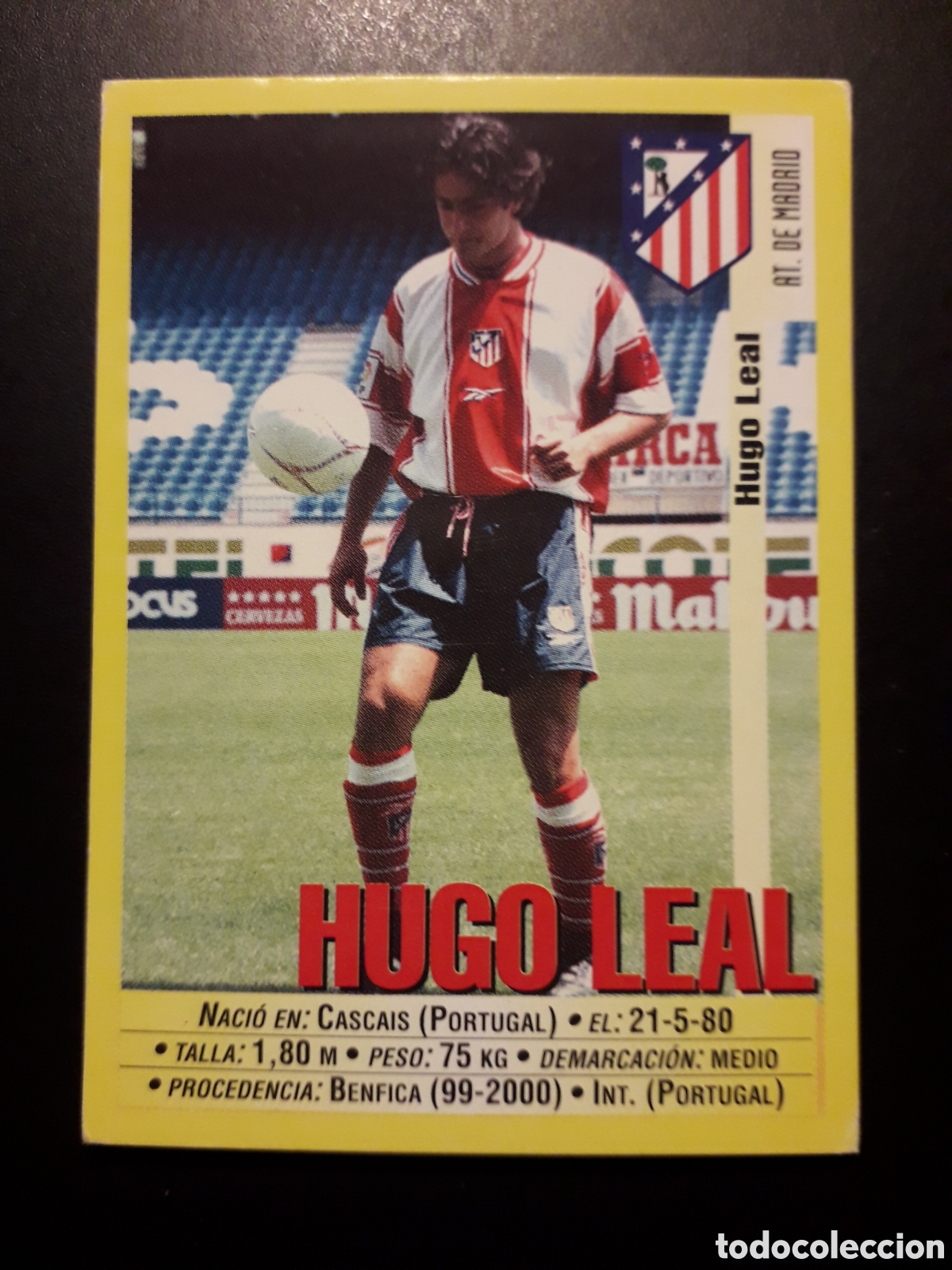 Cromos de f&uacute;tbol: HUGO LEAL AT MADRID PANINI LIGA 1999-2000 99 00 N&deg; 240a SIN PEGAR. PEDIDO M&Iacute;NIMO 3&euro;.