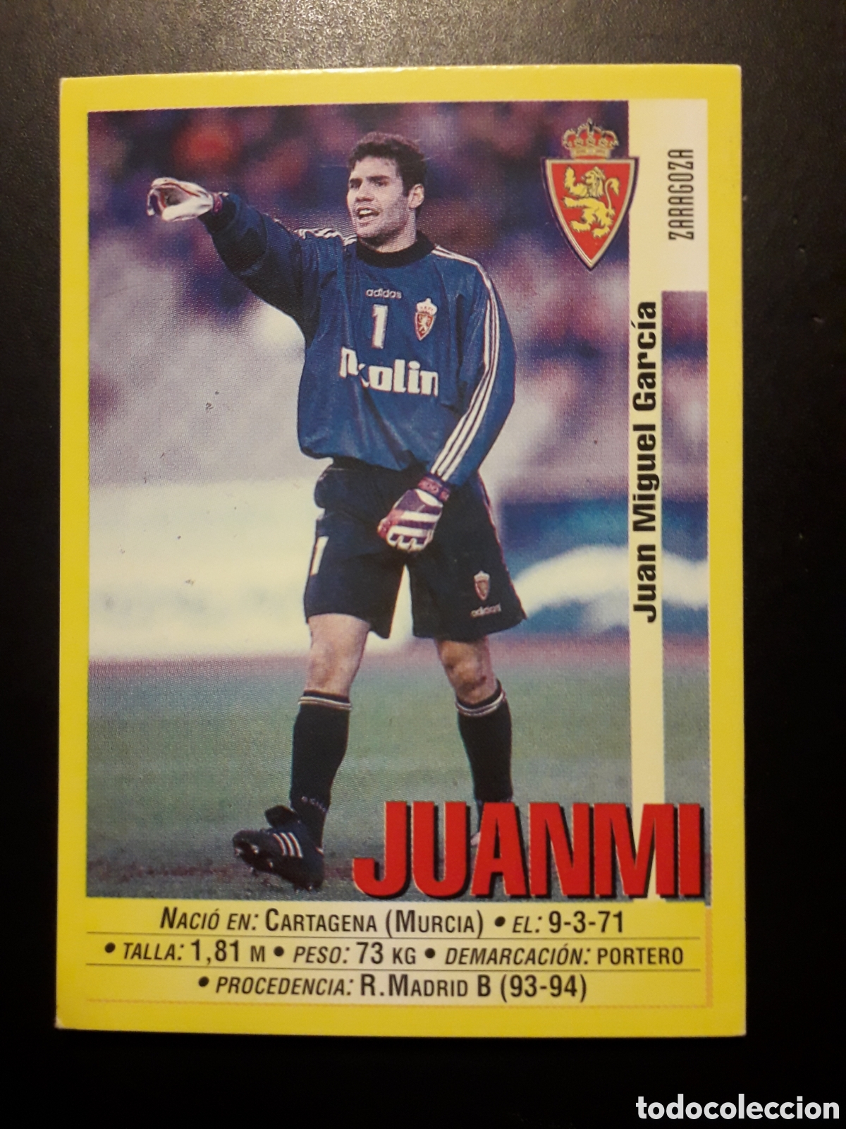 Cromos de f&uacute;tbol: JUANMI ZARAGOZA PANINI LIGA 1999-2000 99 00 N&deg; 154 SIN PEGAR. PEDIDO M&Iacute;NIMO 3&euro;