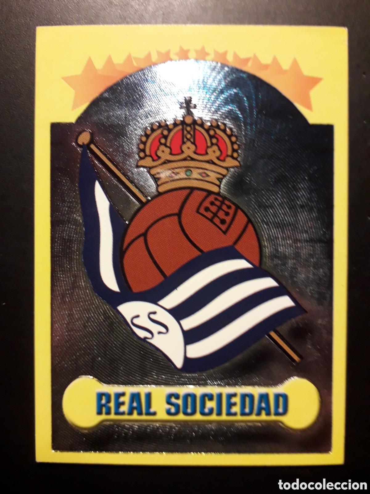 Cromos de f&uacute;tbol: ESCUDO REAL SOCIEDAD PANINI LIGA 1999-2000 99 00 N&deg; 172 SIN PEGAR. PEDIDO M&Iacute;NIMO 3&euro;