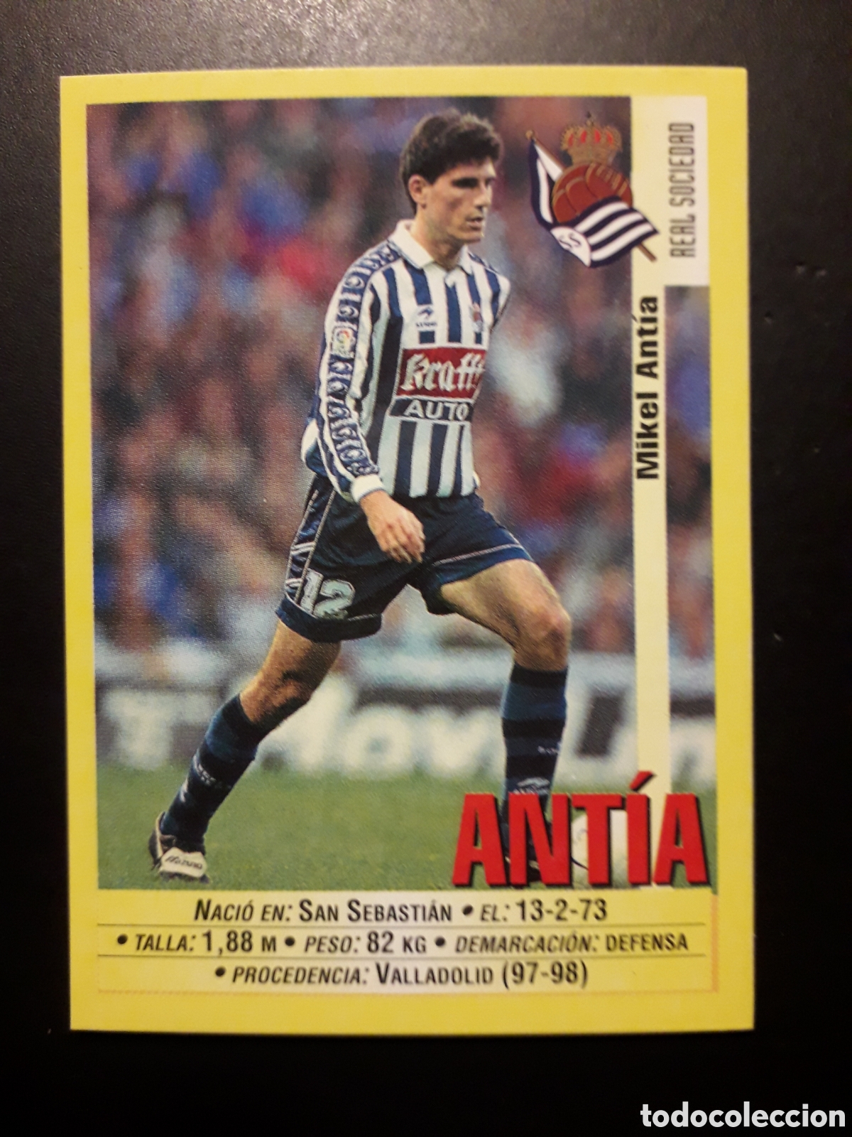 Cromos de f&uacute;tbol: ANT&Iacute;A REAL SOCIEDAD PANINI LIGA 1999-2000 99 00 N&deg; 177 SIN PEGAR. PEDIDO M&Iacute;NIMO 3&euro;